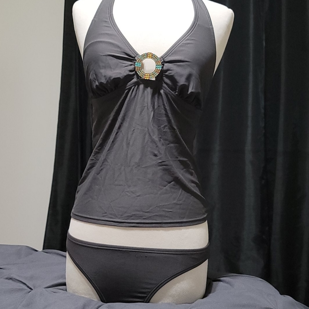 2 PC grey swimsuit